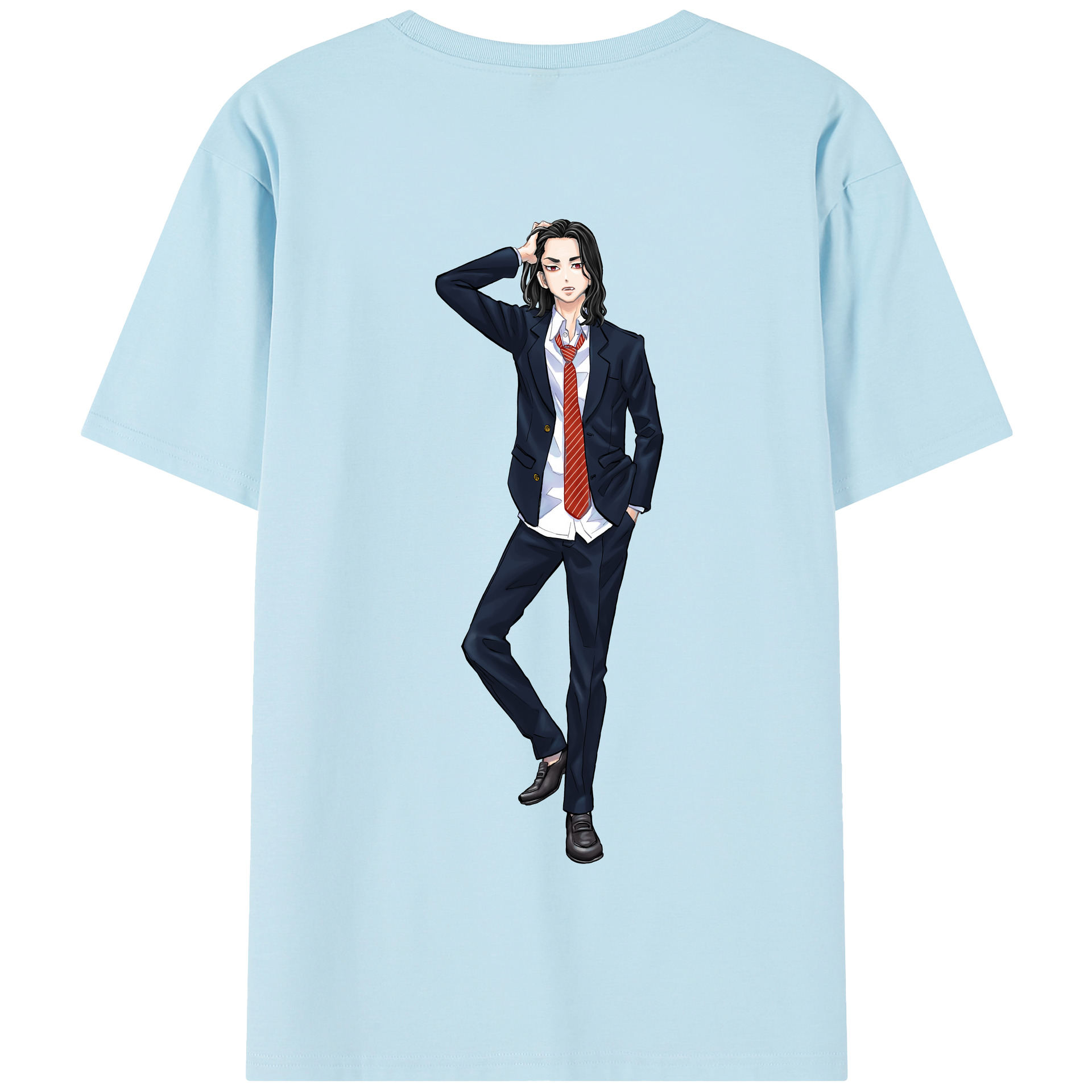 （画像用） 東京リベンジャーズ Tokyo Revengers 綿100％半袖Tシャツ（背面プリント）